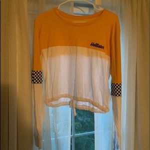 Hollister long sleeve cropped shirt